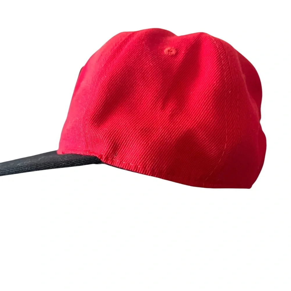 AIR JORDAN Snap Back Hat NEW ERA FITS Red Black FAST SHIPPING 1638-15